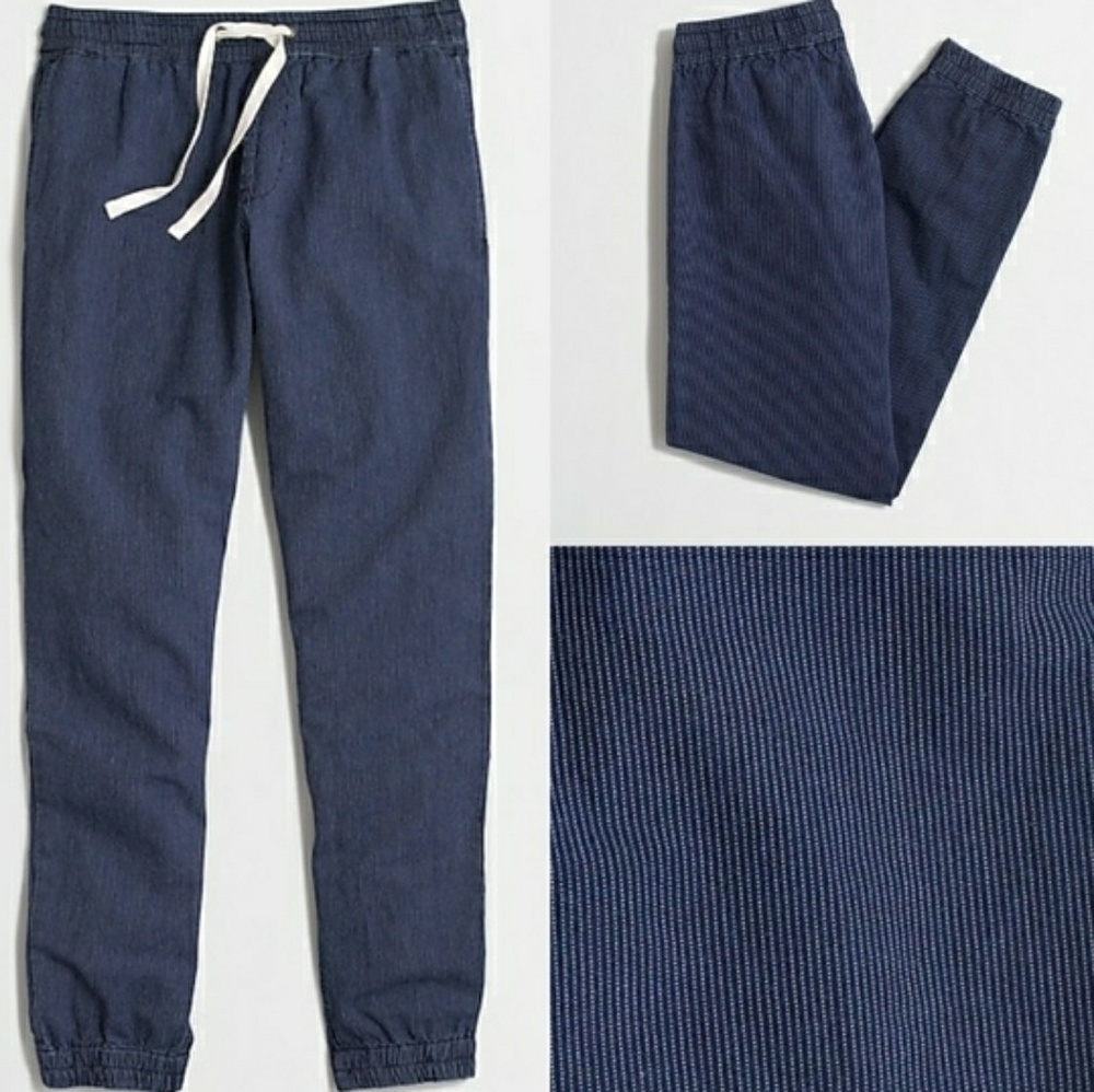 J. Crew Factory pinstriped jogger pants